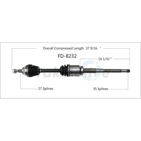 わは Surtrack Axle Cv Axle Shaft, Fd-8232 FD-8232 | Zoro